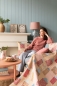 Preview: Tilda Patchwork Stoff Baumwolle - Sanctuary - Daisydream Rhubarb